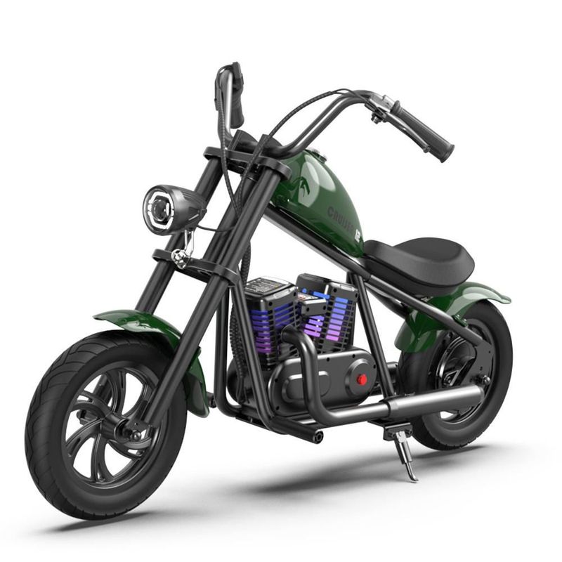 Moto Eléctrica Infantil Hyper Gogo Cruiser 12 Plus Verde