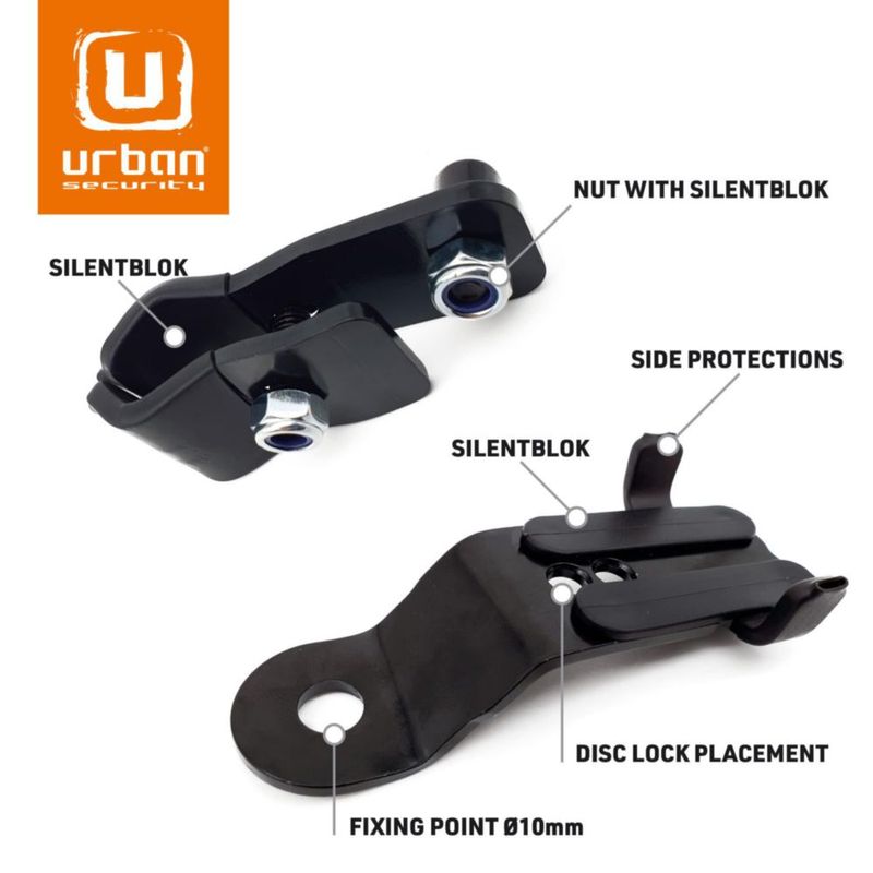 Soporte Urban UR352 para candado de disco con alarma para motocicleta