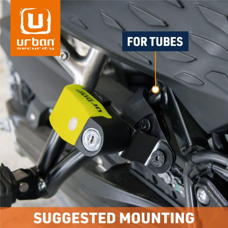 Soporte Urban UR352 para candado de disco con alarma para motocicleta
