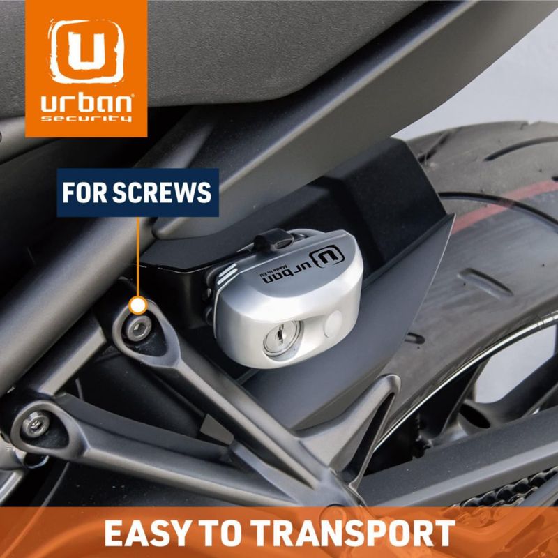 Soporte Urban UR352 para candado de disco con alarma para motocicleta