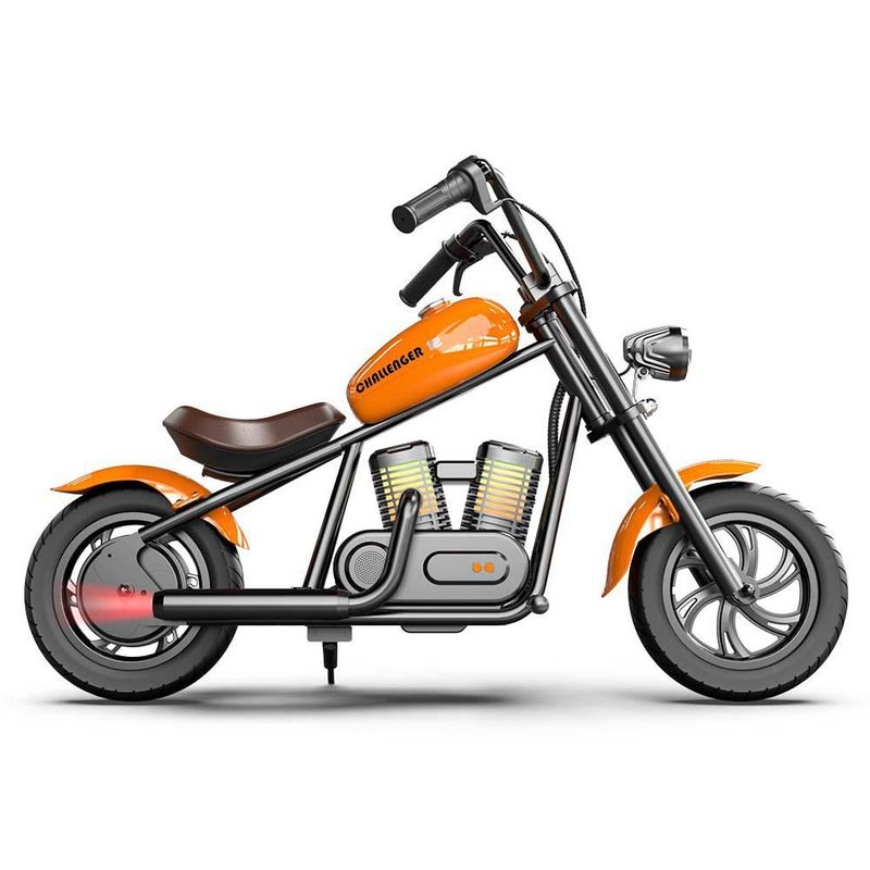 Moto Eléctrica Infantil Hyper Gogo Challenger 12 Plus Naranja