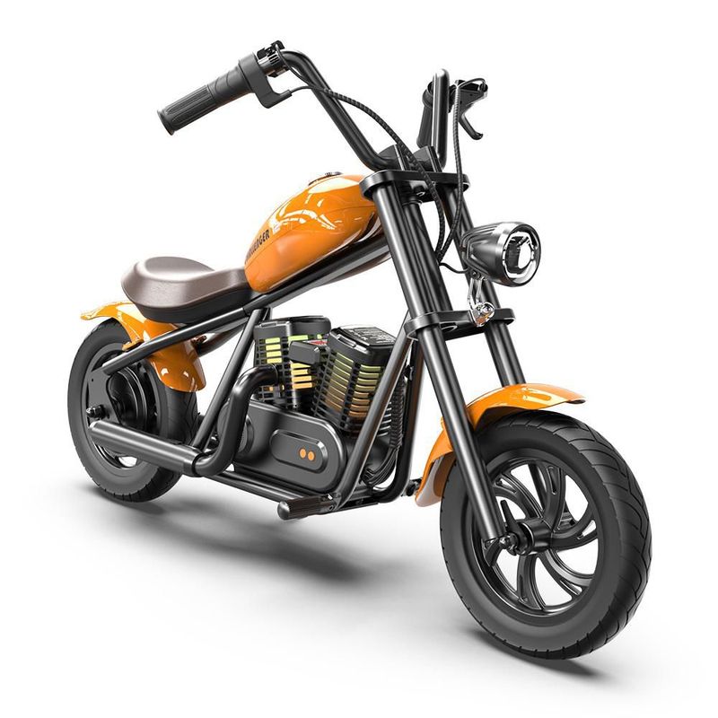 Moto Eléctrica Infantil Hyper Gogo Challenger 12 Plus Naranja