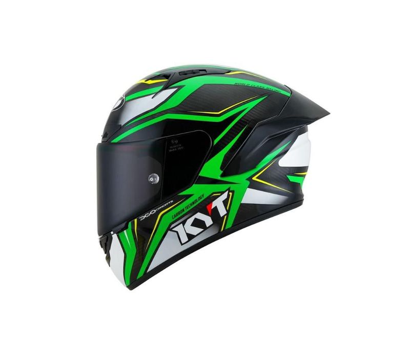 KYT NZ Race Carbon Stride Neon Verde M Verde