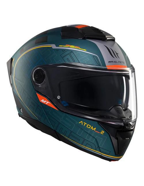 Casco Mt Atom 2 Destiny C6 Verde L Azul
