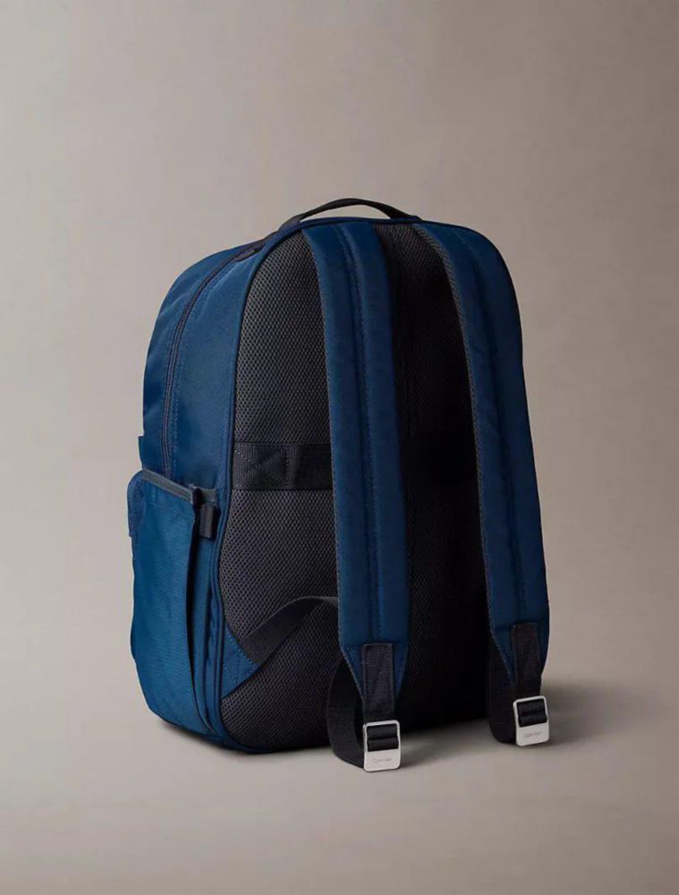 Mochila Calvin Klein Lona Azul Casual
