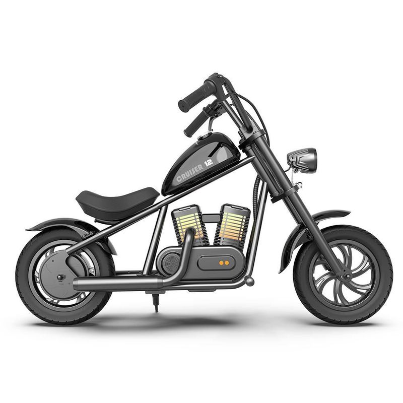 Moto Eléctrica Infantil Hyper Gogo Cruiser 12 Plus Negra