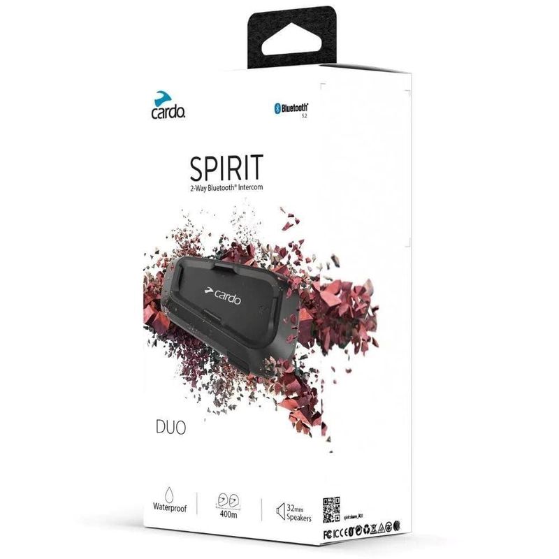 Auriculares de comunicación Bluetooth para motocicleta Cardo Spirit