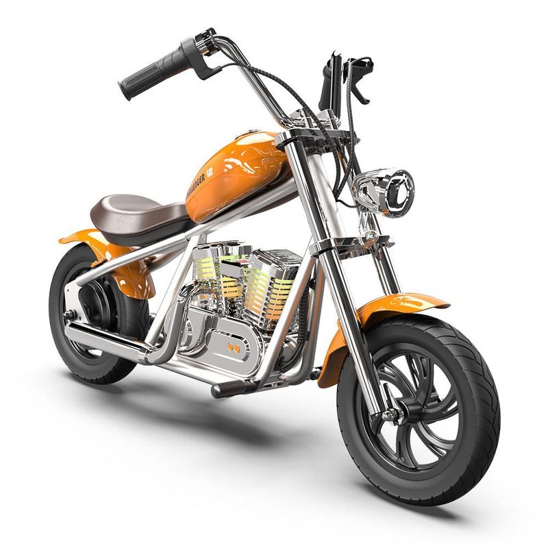 Moto Eléctrica Infantil Hyper Gogo Challenger 12 Pro Naranja