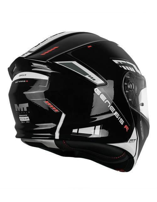 Casco Mt Genesis Cosair B0 Brillante S Negro