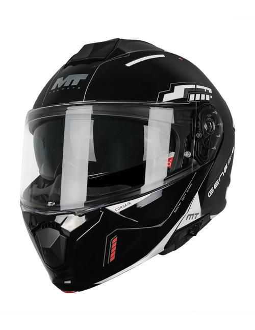 Casco Mt Genesis Cosair B0 Brillante S Negro