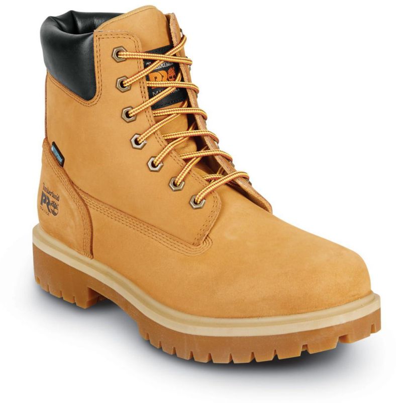 Bota Timberland PRO 12.0 W color trigo impermeable de puntera blanda
