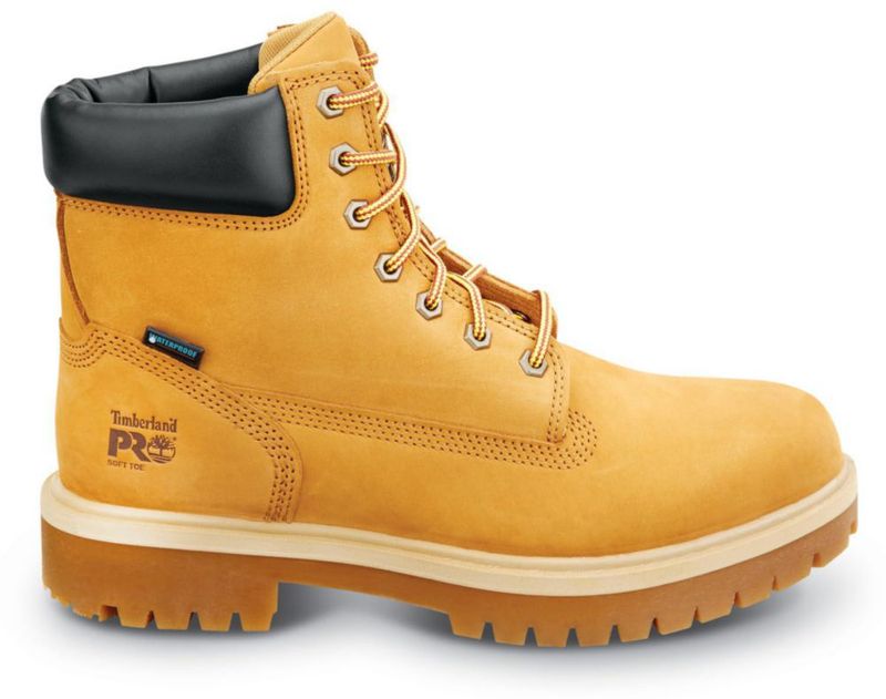 Bota Timberland PRO 12.0 W color trigo impermeable de puntera blanda