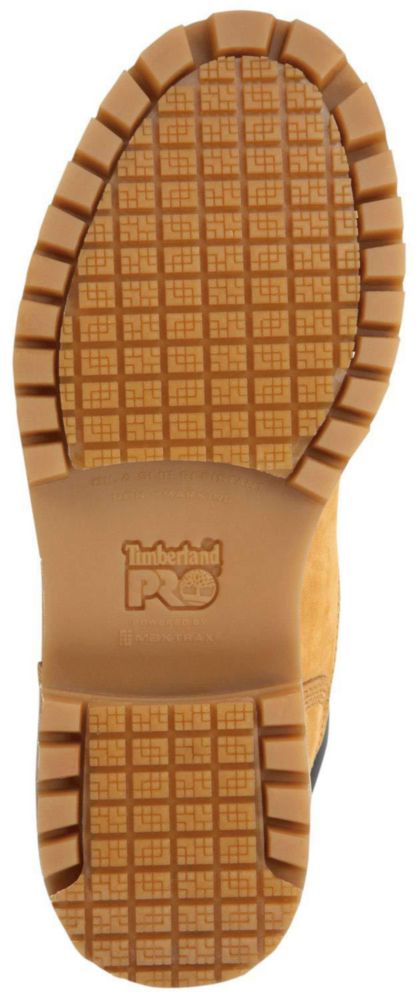 Bota Timberland PRO 12.0 W color trigo impermeable de puntera blanda