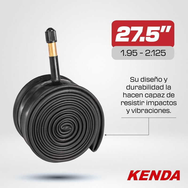 Camara para bicicleta r27.5 x1.95/2.125 48mm moldeada kenda