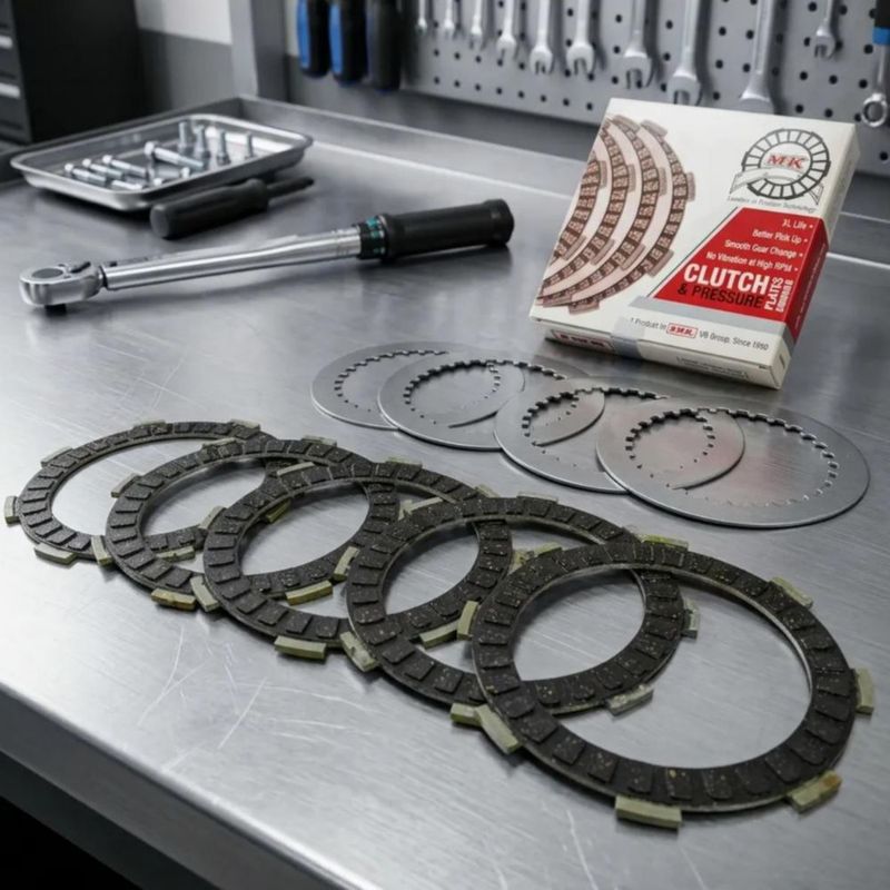 Set de 5 Pastas de Clutch para Bajaj CT100 y Pulsar PL125 | Refacción Moto
