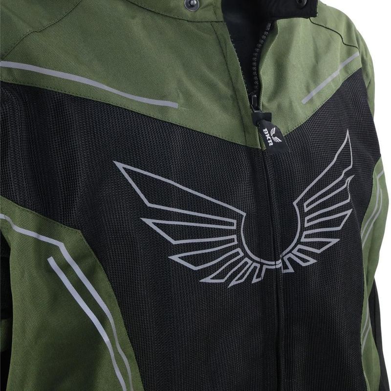 Chamarra shield negro verde bkr G Verde