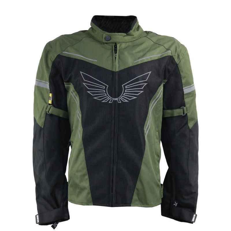 Chamarra shield negro verde bkr G Verde