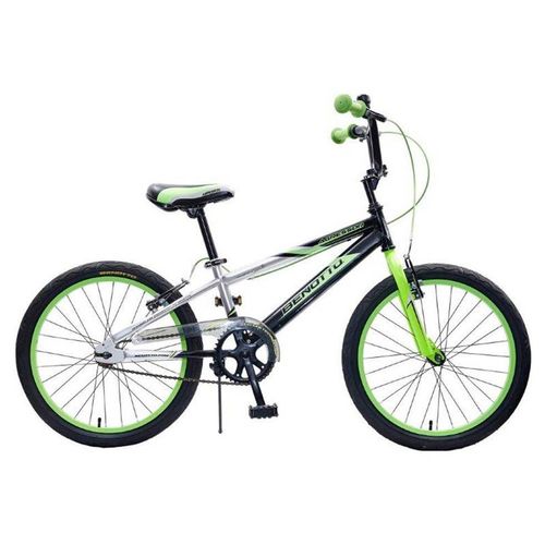 Bicicleta Infantil Benotto Agressor R20 1V Negro con Verde