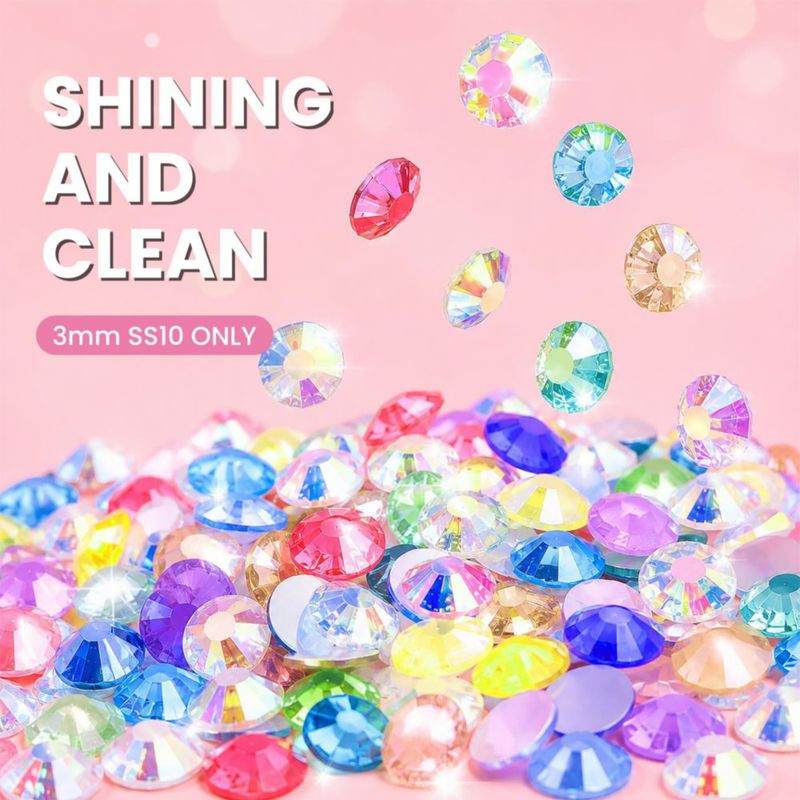 Kit de Strass ALOCIAM 60 colores con pegamento y herramientas