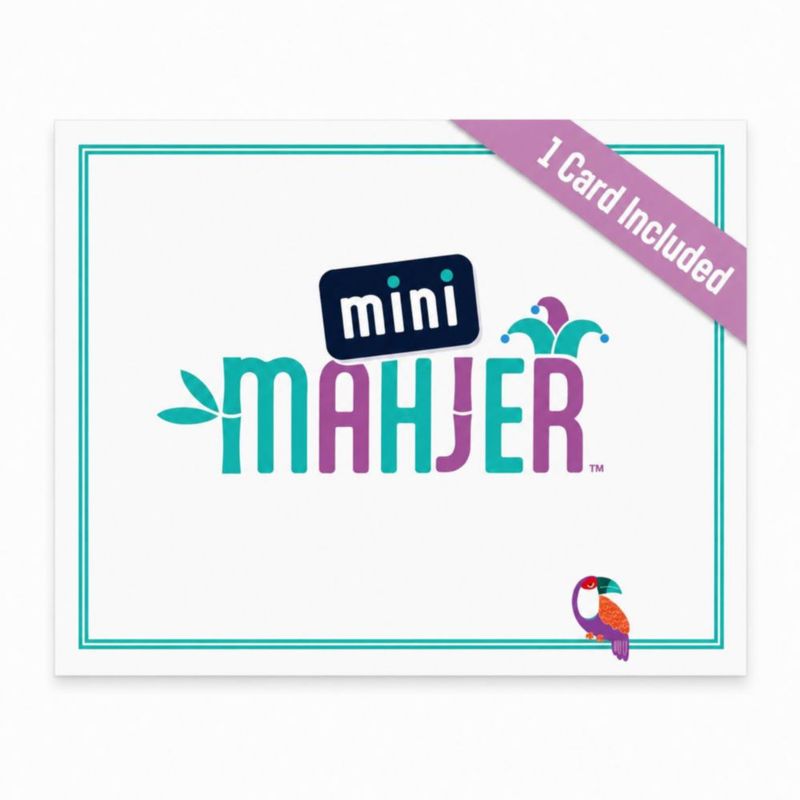 Tarjeta Mini Mahjer de Mahjong para Niños y Principiantes 6+