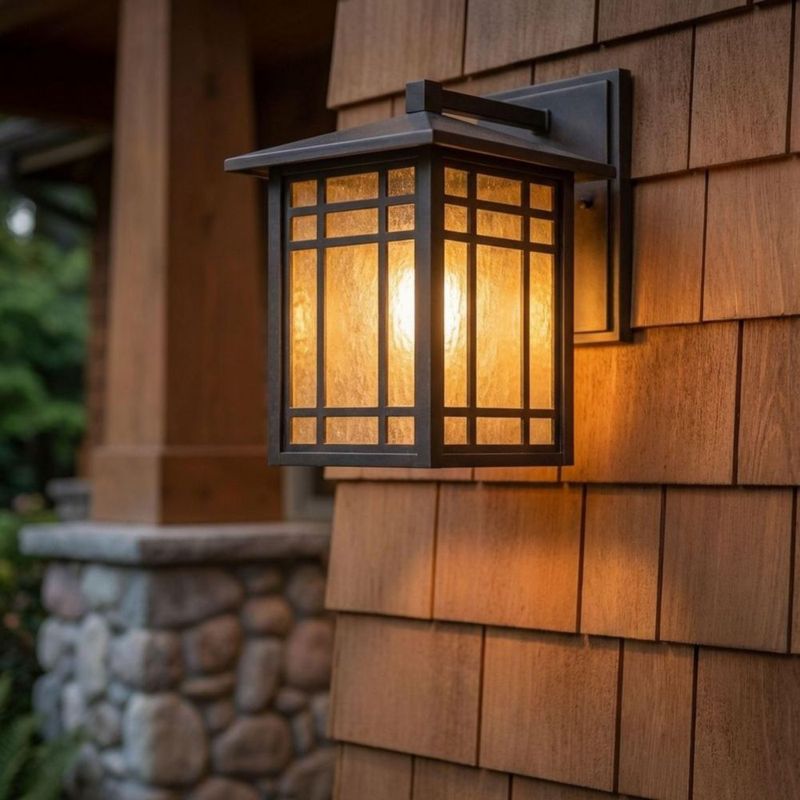 Farol de pared Quoizel 25 cm Bronce Imperial