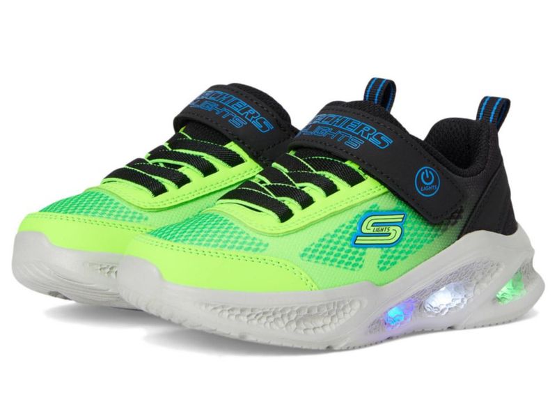 Zapatillas Skechers Kids Meteor-Lights-KRENDO Negro/Azul