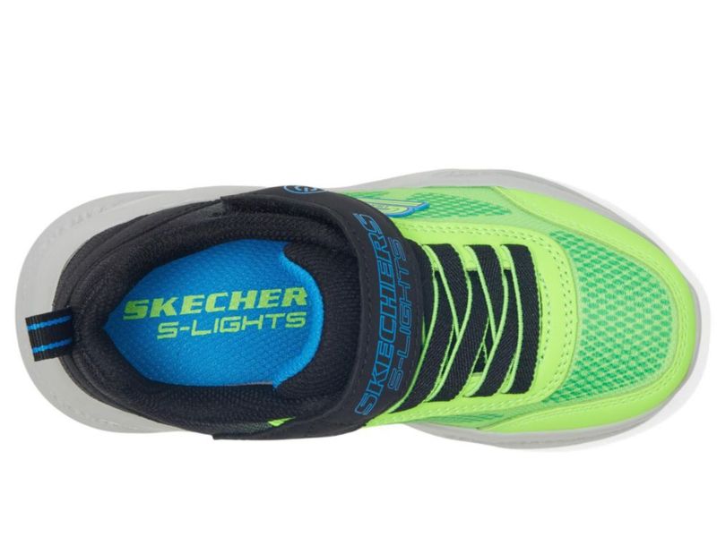 Zapatillas Skechers Kids Meteor-Lights-KRENDO Negro/Azul