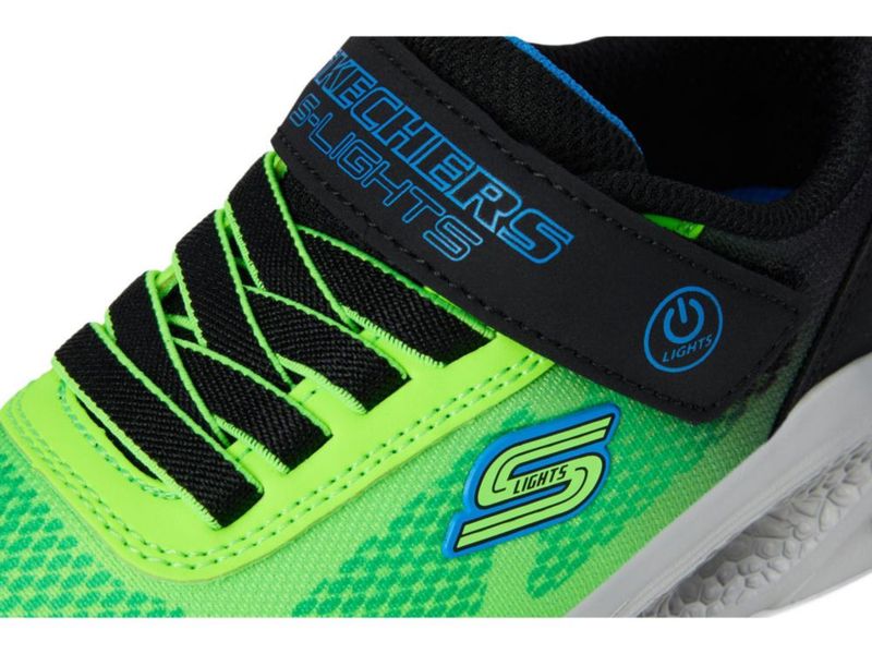 Zapatillas Skechers Kids Meteor-Lights-KRENDO Negro/Azul