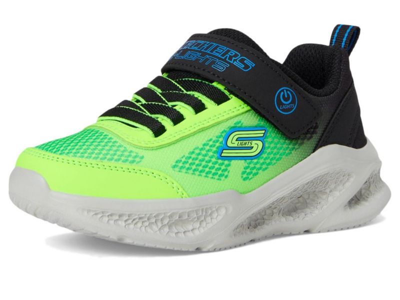 Zapatillas Skechers Kids Meteor-Lights-KRENDO Negro/Azul