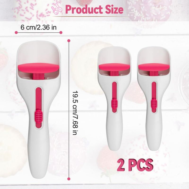 Espátula de cocina sykexonm 2 unidades rosa y blanco ABS/TPE