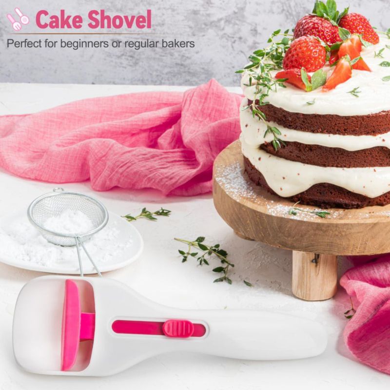 Espátula de cocina sykexonm 2 unidades rosa y blanco ABS/TPE