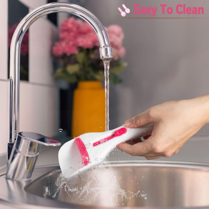 Espátula de cocina sykexonm 2 unidades rosa y blanco ABS/TPE