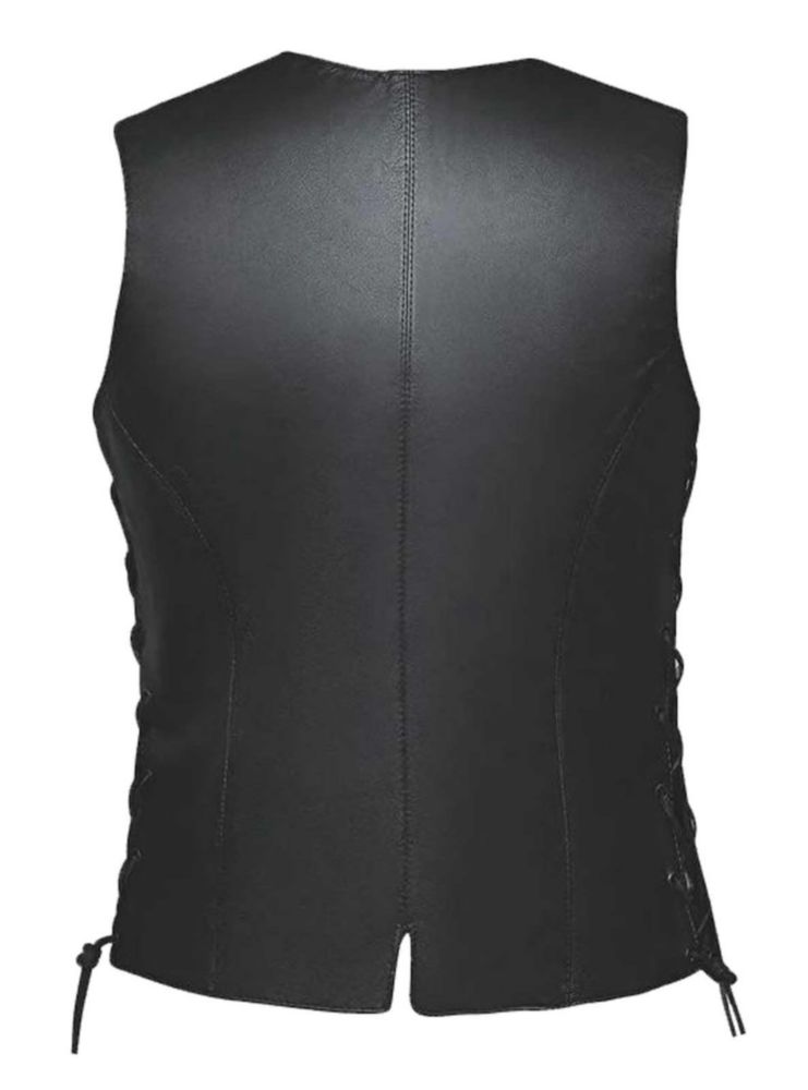 Chaleco de Cuero UNIK International 2XL Negro de Piel de Vaca