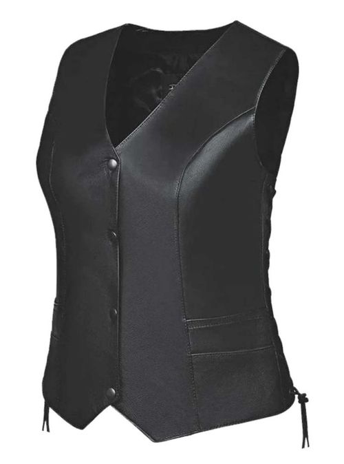 Chaleco de Cuero UNIK International 2XL Negro de Piel de Vaca