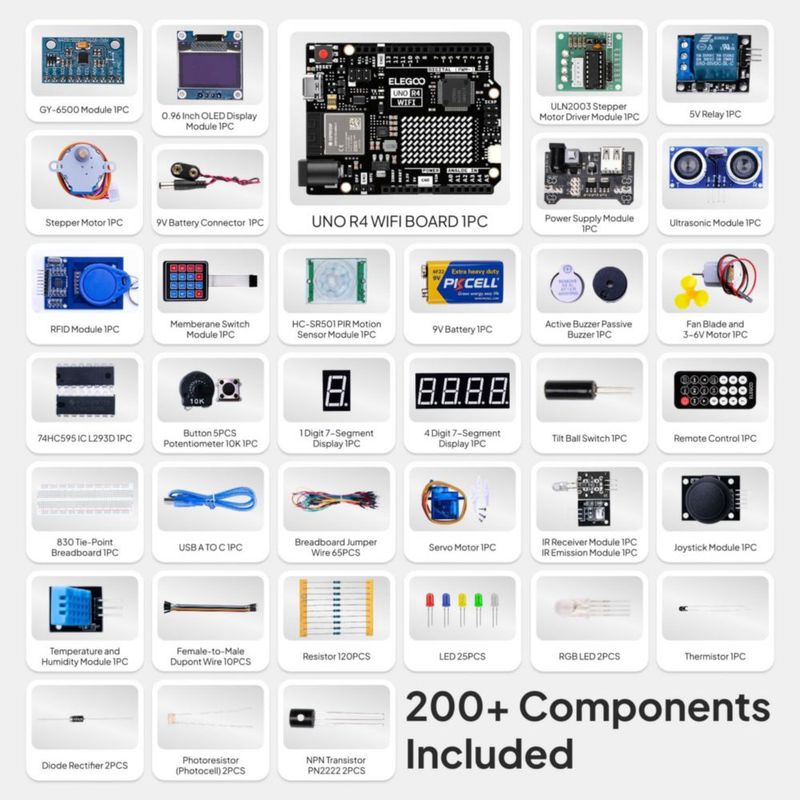 Kit Arduino ELEGOO UNO R4 WiFi – Super Starter