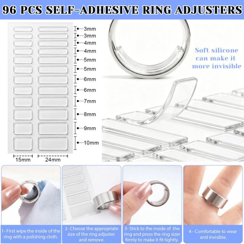 Ajustadores de Anillos Ramalto 114 Piezas Antideslizantes y Ajustables