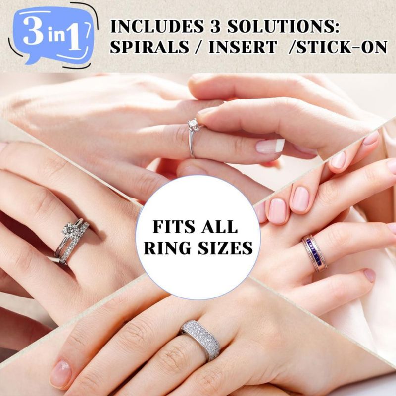 Ajustadores de Anillos Ramalto 114 Piezas Antideslizantes y Ajustables