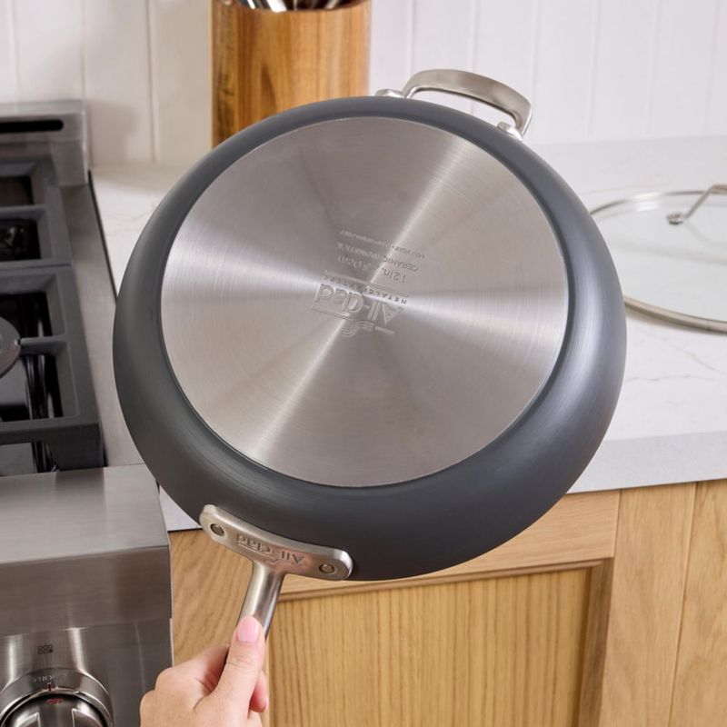 Set de sartenes All-Clad 21 cm + 26 cm con recubrimiento cerámico antiadherente