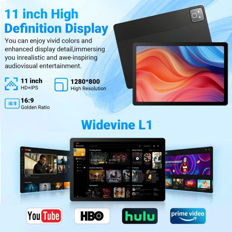 Tablet TT.KIDS 28 cm Android 16 30 GB+128 GB Wi‑Fi 6