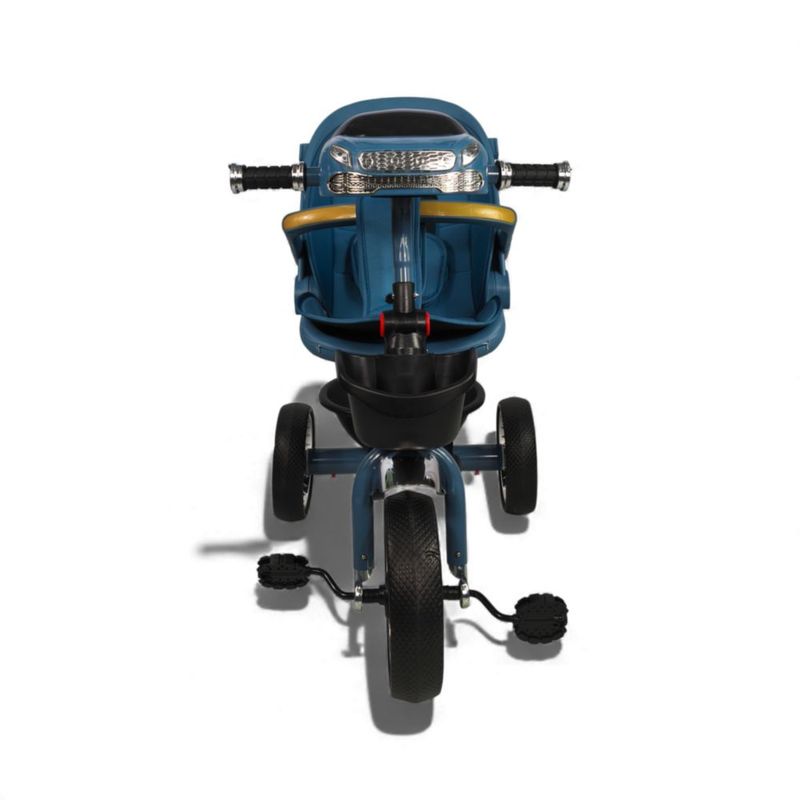 Triciclo Evolutivo 3 en 1 con Bastón Direccional Ajustable, Asiento Giratorio 360° y Toldo Plegable para Bebé 6-36 Meses