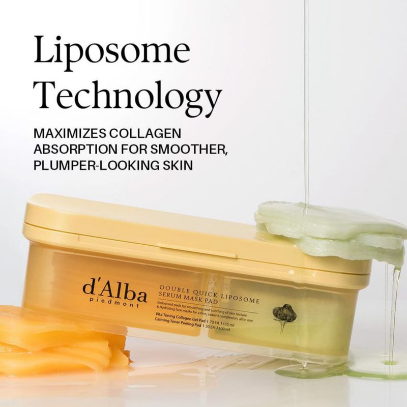 Almohadillas de Mascarilla d'alba Piedmont 70+30 Gel + Peeling