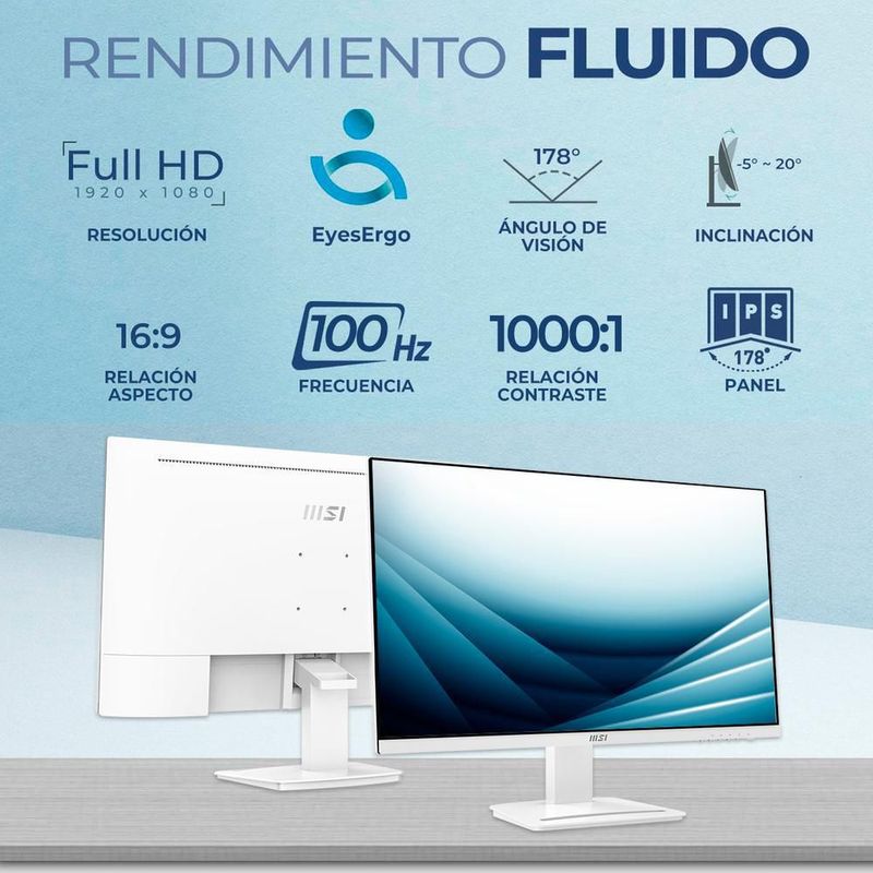Computadora mini pc msi cubi core 3 16gb 512gb monitor 27"