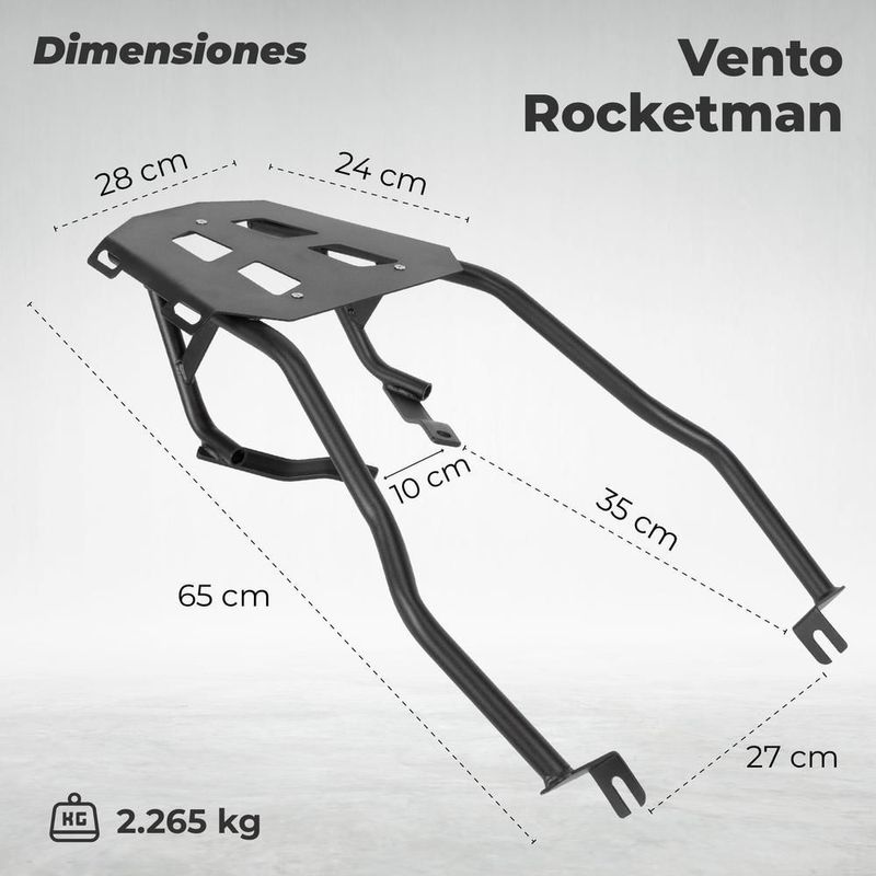 Parrilla para moto rocketman 250 vento mach