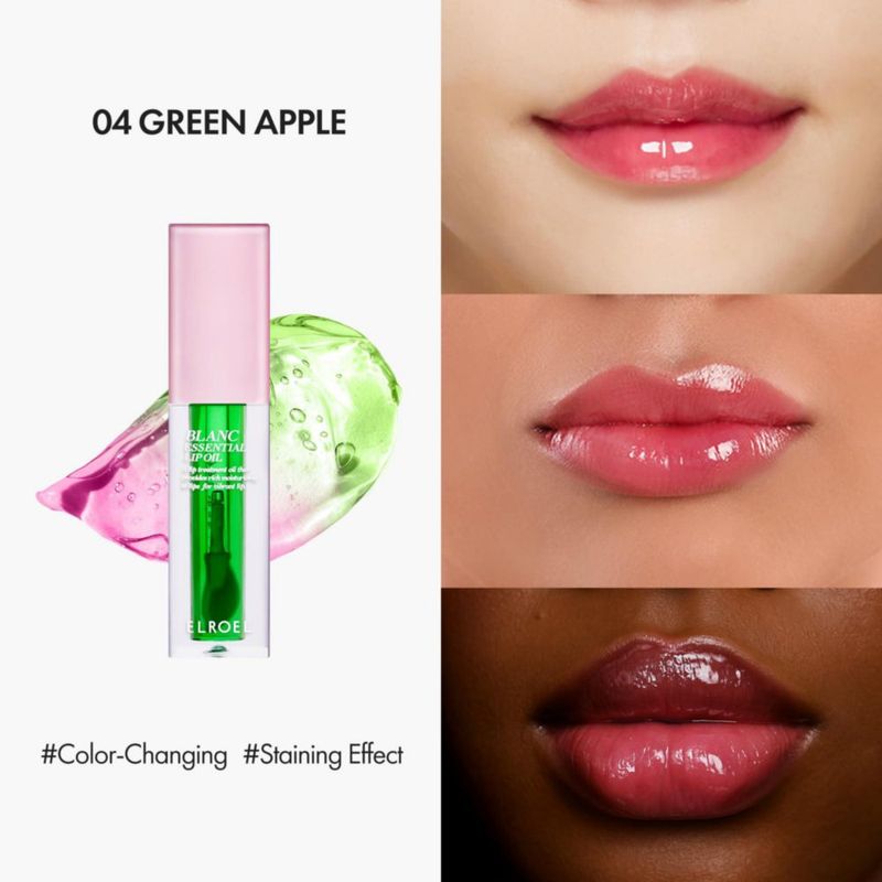 Aceite Labial ELROEL Blanc Essential Hidratante 50HR Manzana Verde