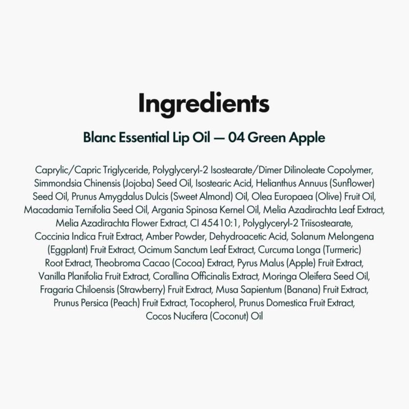 Aceite Labial ELROEL Blanc Essential Hidratante 50HR Manzana Verde