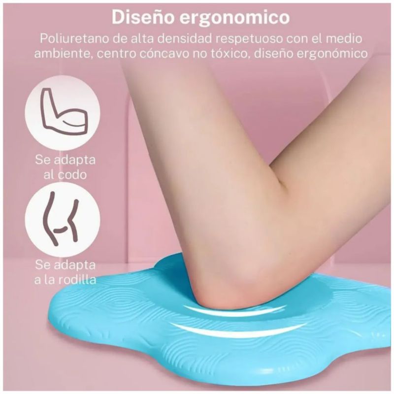 Rodilleras De Yoga Coderas Para Pilates Tapete 2pcs, Color Azul