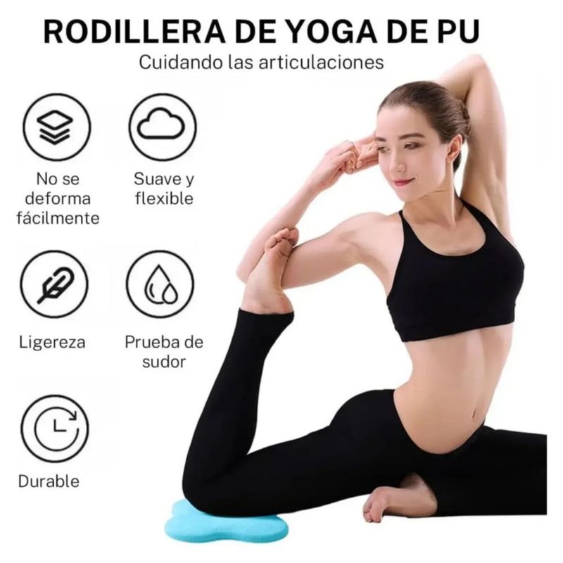 Rodilleras De Yoga Coderas Para Pilates Tapete 2pcs, Color Azul