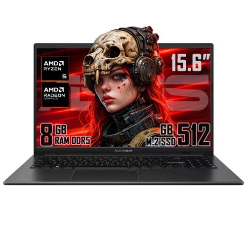 Laptop ASUS Vivobook Go 15 Ryzen 5 40 512GB SSD 8GB RAM W11 Black