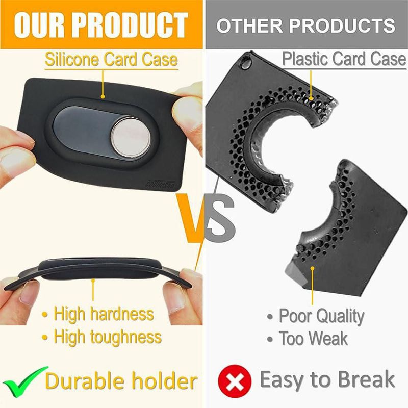 Funda para tarjeta Counlisha para Galaxy SmartTag2 (Negro)