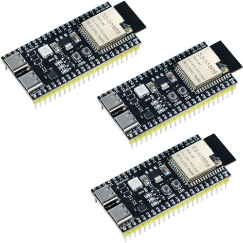 Placa de desarrollo Hosyond ESP32‑S3 Pack de 3 unidades Wi‑Fi Bluetooth Type‑C